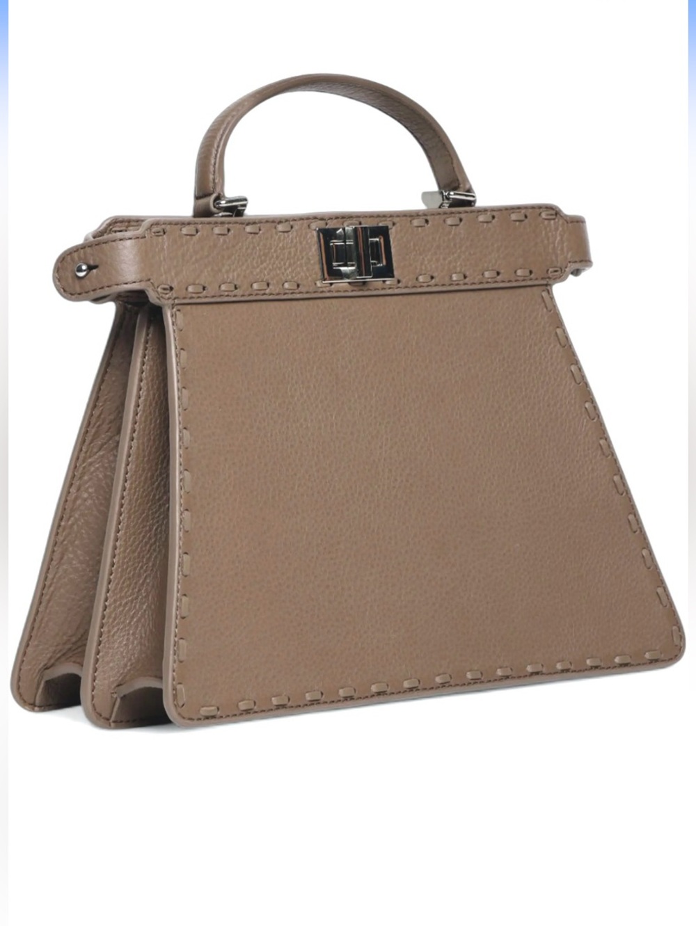 Walter Baker Reed Leather Satchel brown Cedar crossbody strap